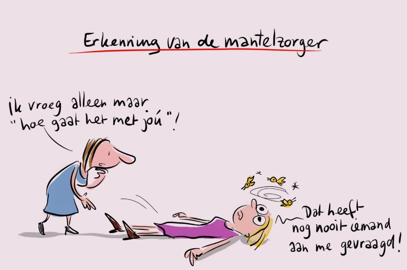 cartoon mantelzorg