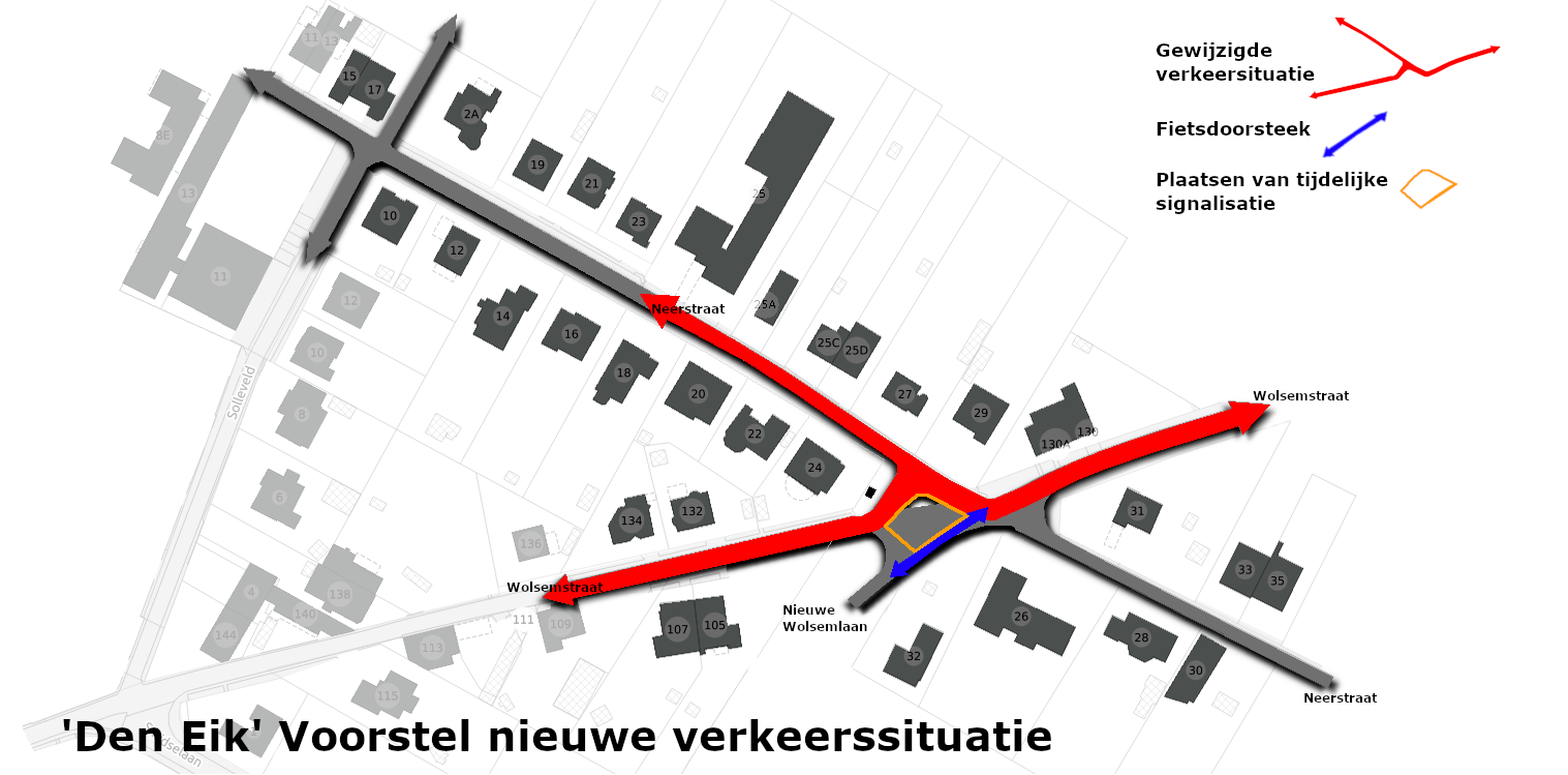 Proefopstelling kruispunt Wolsemstraat-Neerstraat