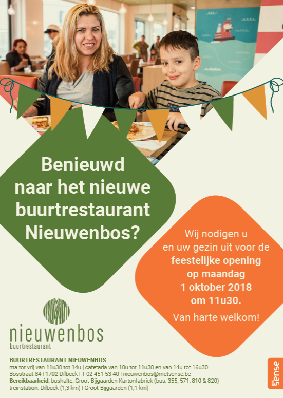 Welkom in het nieuwe Buurtrestaurant Nieuwenbos