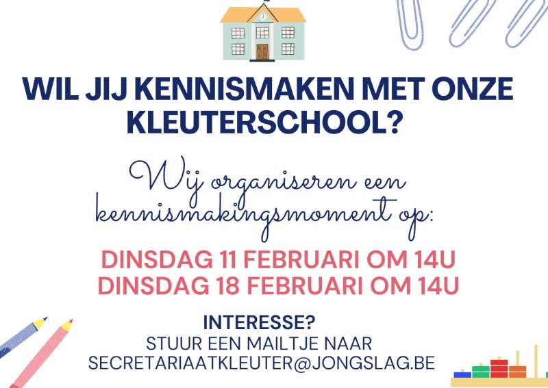 kennismakingsmoment kleuterschool