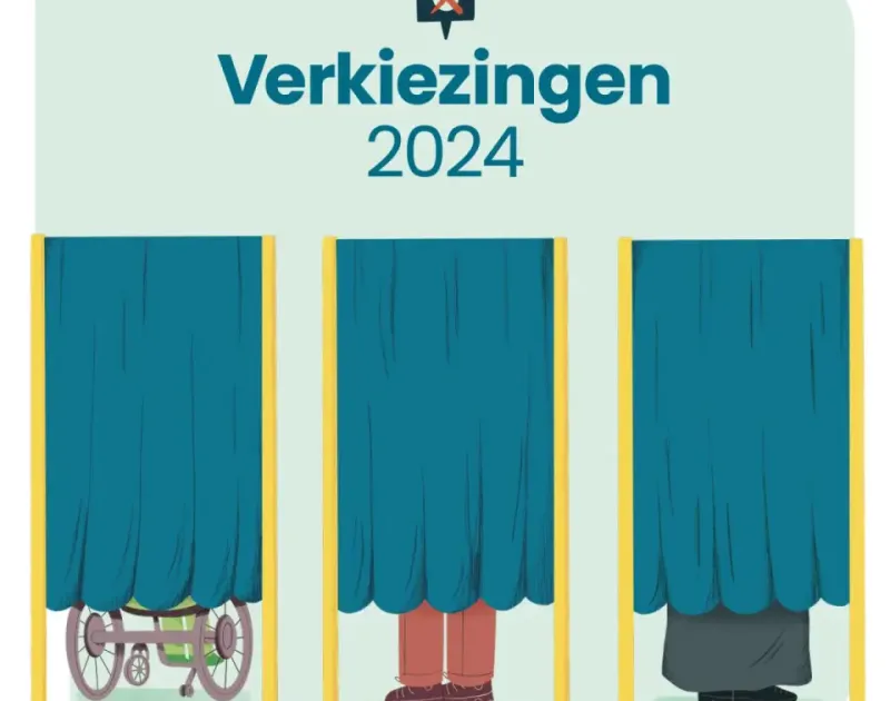 illustratie van stemhokjes