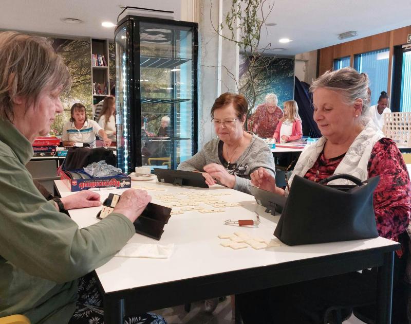 Kaart- en spelnamiddag in Welzijnscampus Nieuwenbos © Lokaal Dienstencentrum Dilbeek